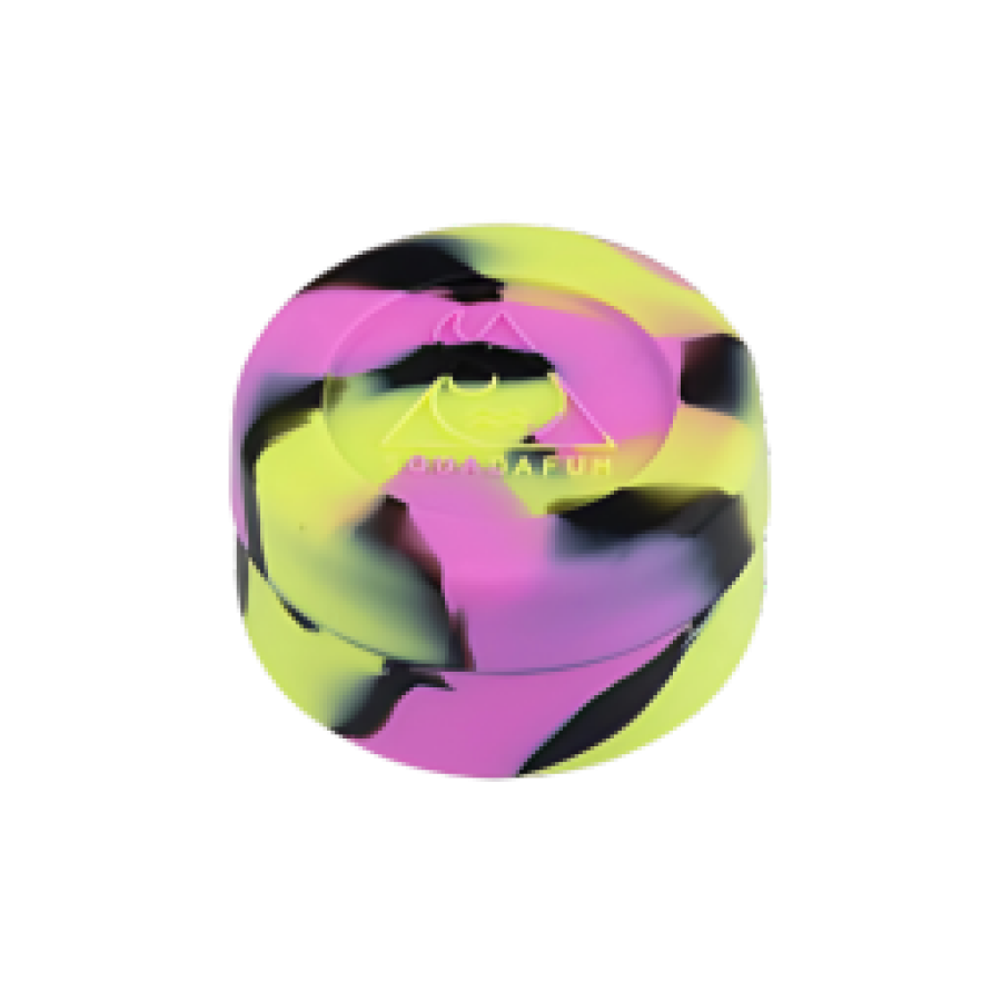 SQUADAFUM CONTAINER SILICONE REDONDO - ROSA E VERDE