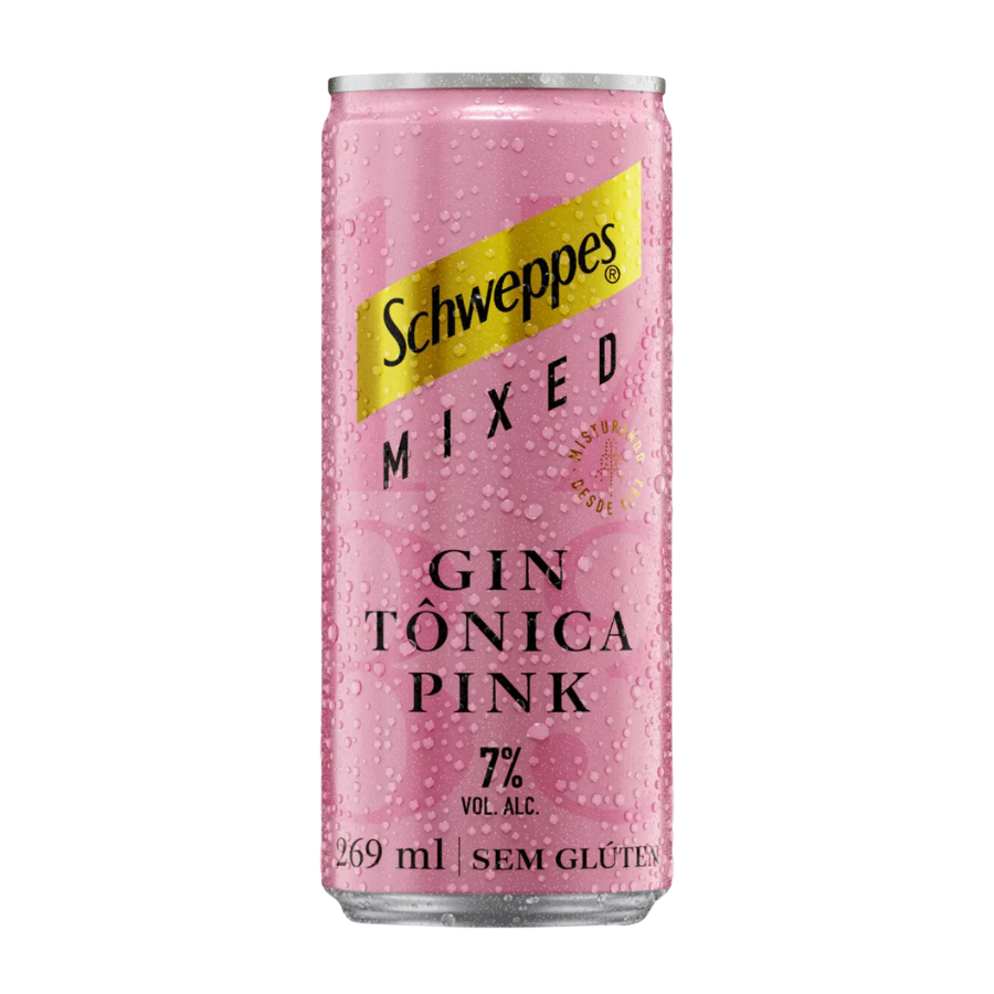 SCHWEPPES LATA 269ML - GIN TÔNICA PINK