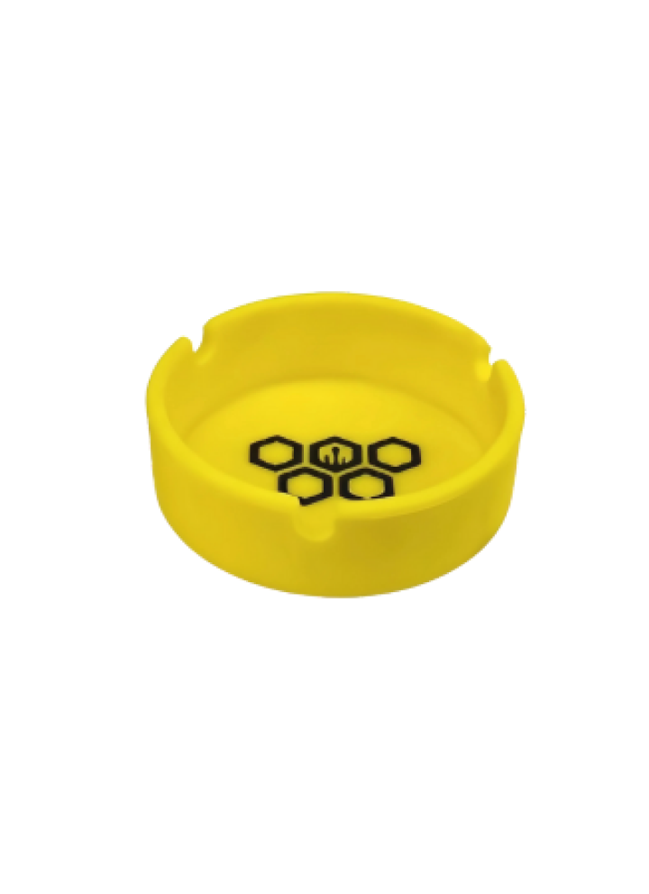 CULTURA DAB CINZEIRO DE SILICONE - REDONDO AMARELO