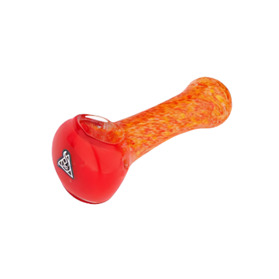 SQUADAFUM GLASS PIPE SPOON OUTSIDE - LARANJA