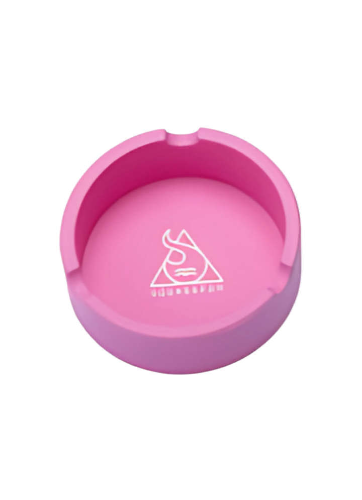 SQUADAFUM CINZEIRO SILICONE REDONDO - ROSA CLARO