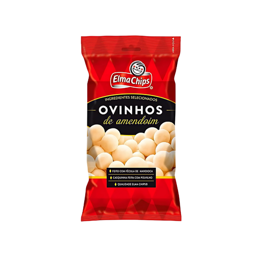 ELMA CHIPS OVINHOS DE AMENDOIM 100G - ORIGINAL
