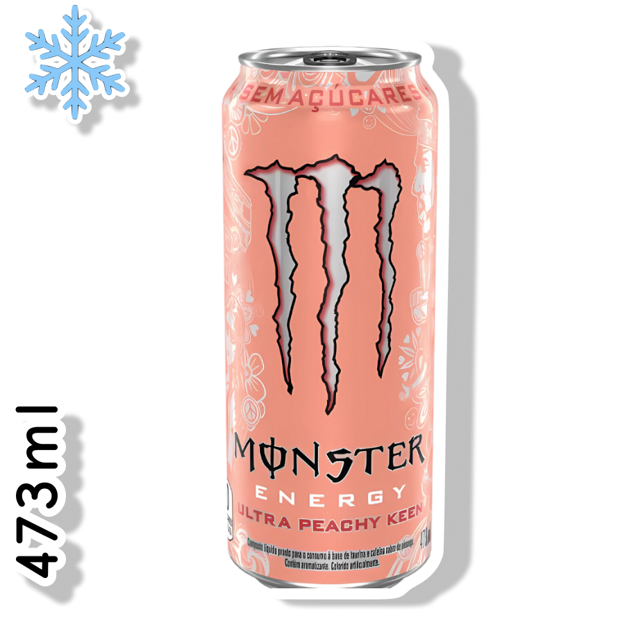 MONSTER LATA 473ML - ULTRA PEACHY KEEN