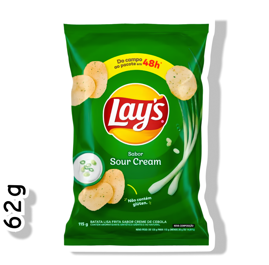 ELMA CHIPS LAYS 62G - SOUR CREAM