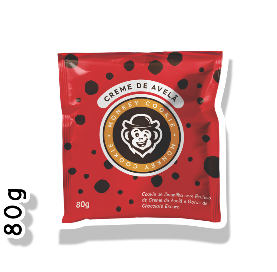 MONKEY COOKIE 80G - CREME DE AVELÃ