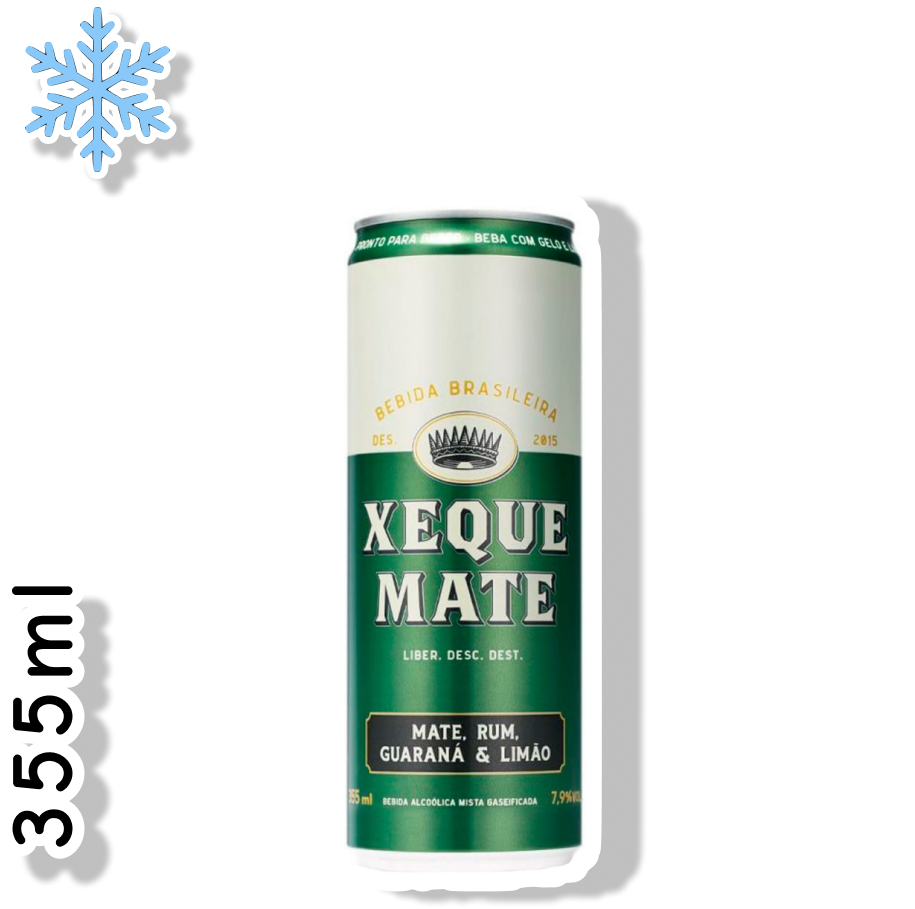 XEQUE MATE LATA 362ML - MATE RUM GUARANÁ & LIMÃO