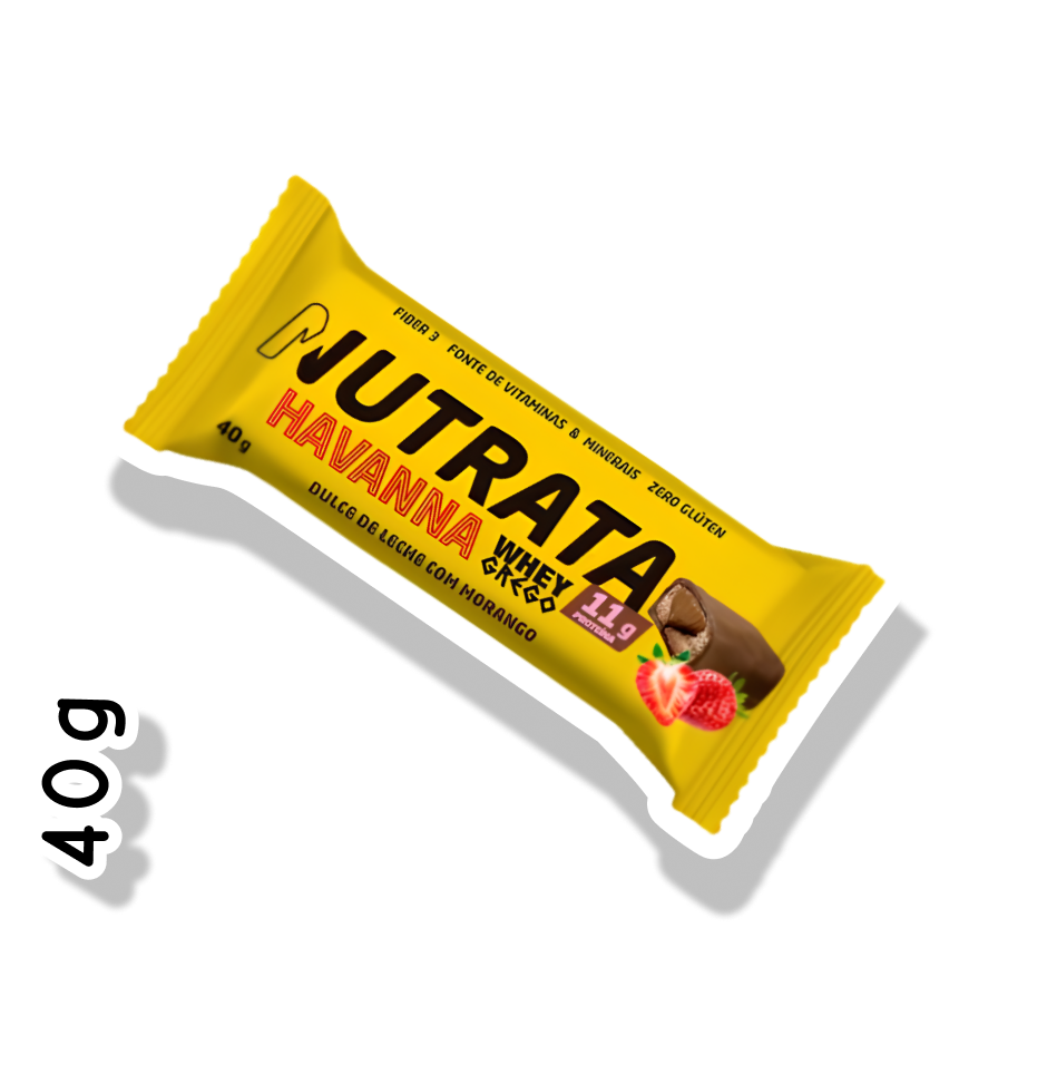 NUTRATA BARRA 40G - MORANGO E DULCE DE LECHE