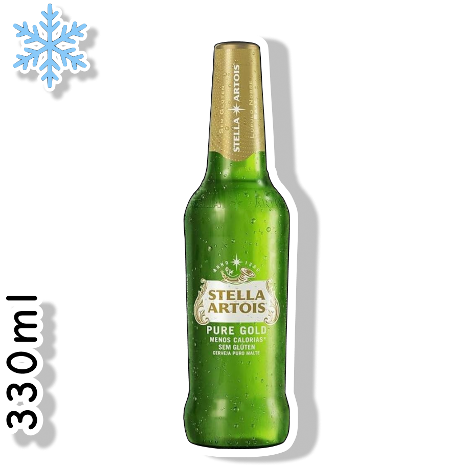 STELLA ARTOIS LONG 330ML - PURE GOLD