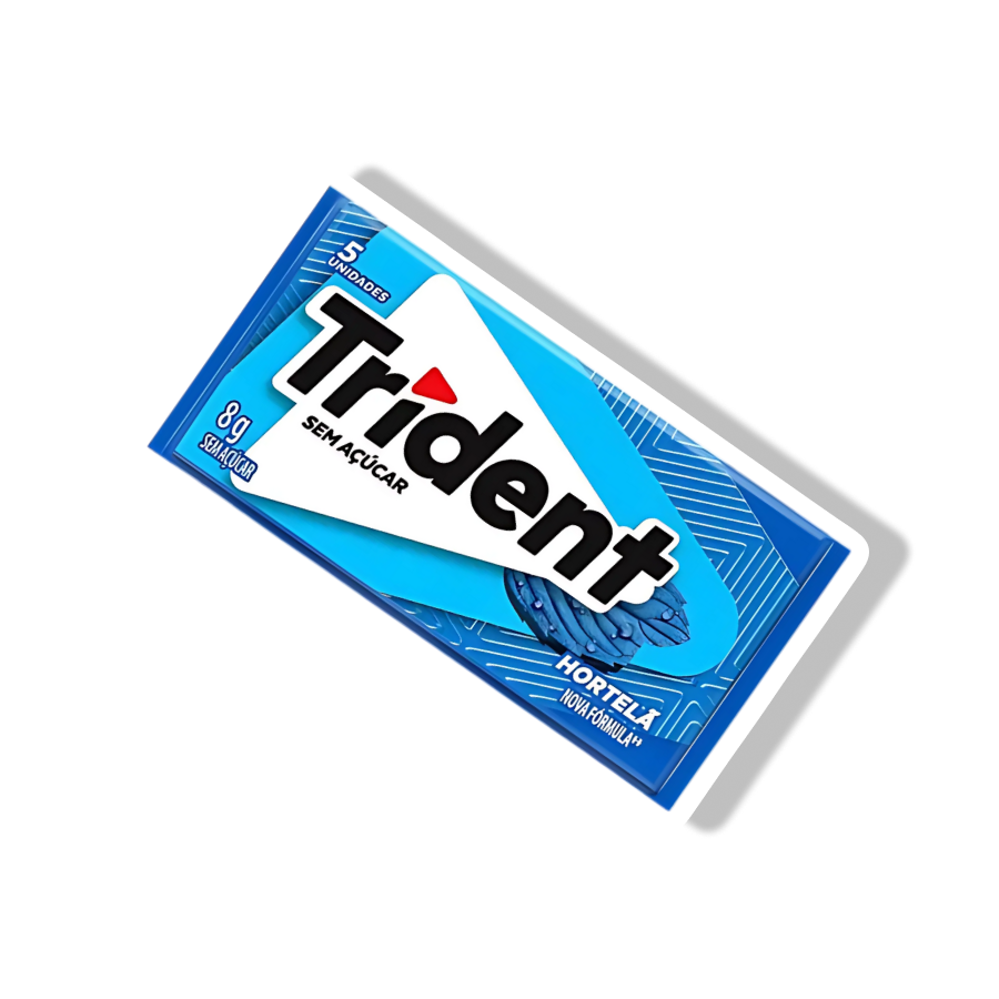 TRIDENT CHICLETE 8G - HORTELÃ