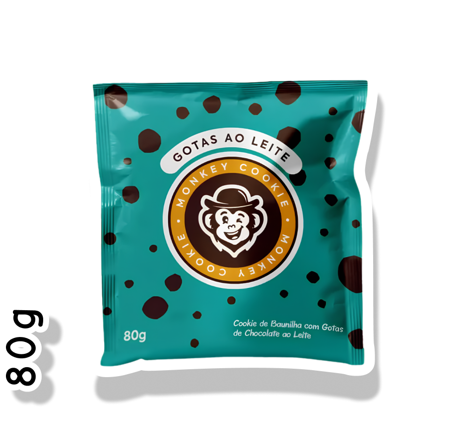 MONKEY COOKIE 80G - GOTAS AO LEITE
