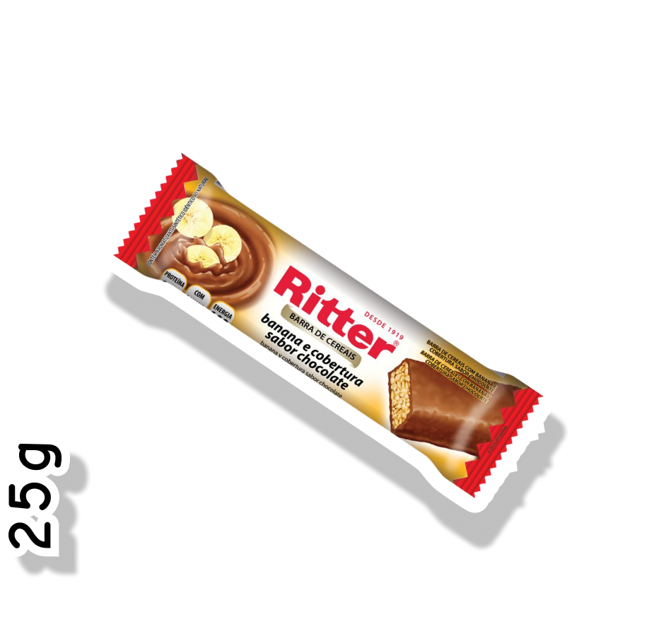 RITTER BARRA DE CEREAL 25G - BANANA E CHOCOLATE