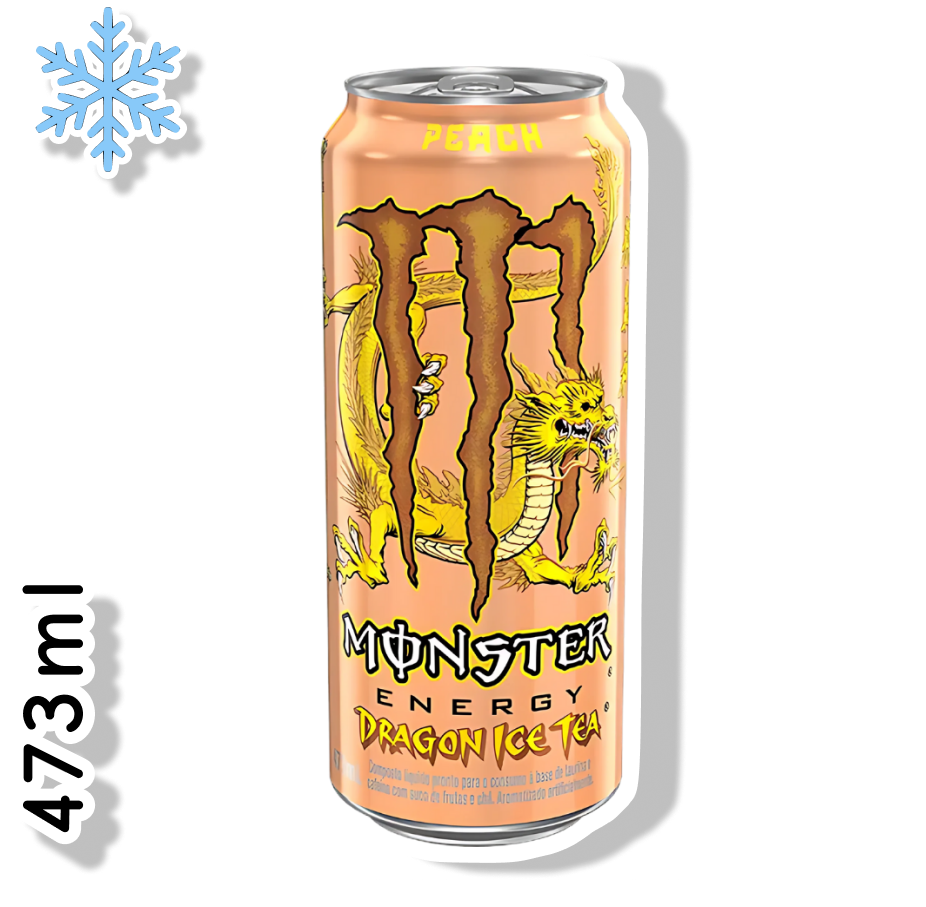 MONSTER LATA 473ML - ICE TEA PÊSSEGO