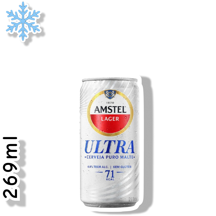 AMSTEL ULTRA LATA 269ML - AMERICAN LAGER PURO MALTE