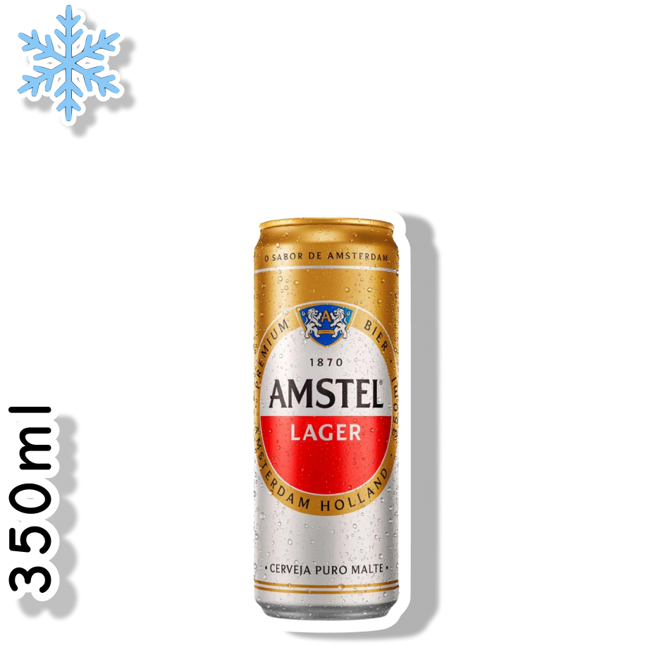 AMSTEL LATA 350ML - AMERICAN LAGER