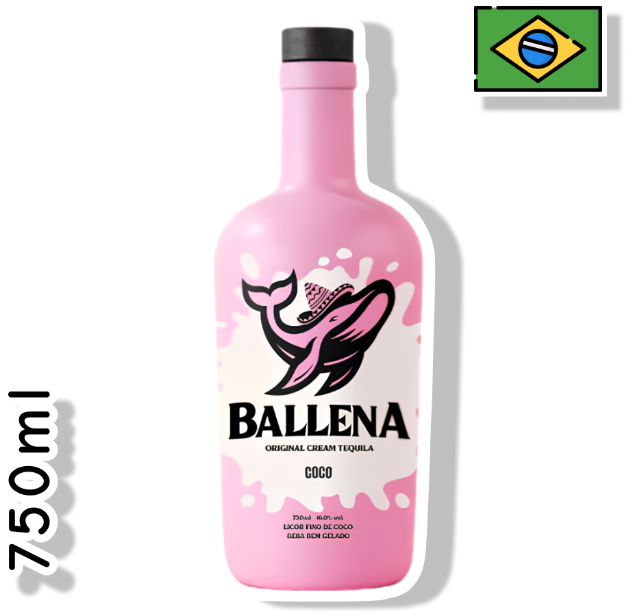 BALLENA GARRAFA 750ML - COCO COM TEQUILA