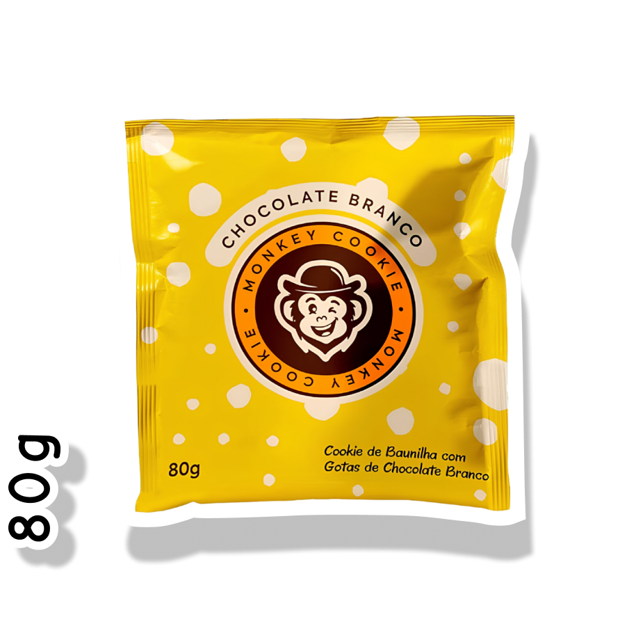 MONKEY COOKIE 80G - CHOCOLATE BRANCO