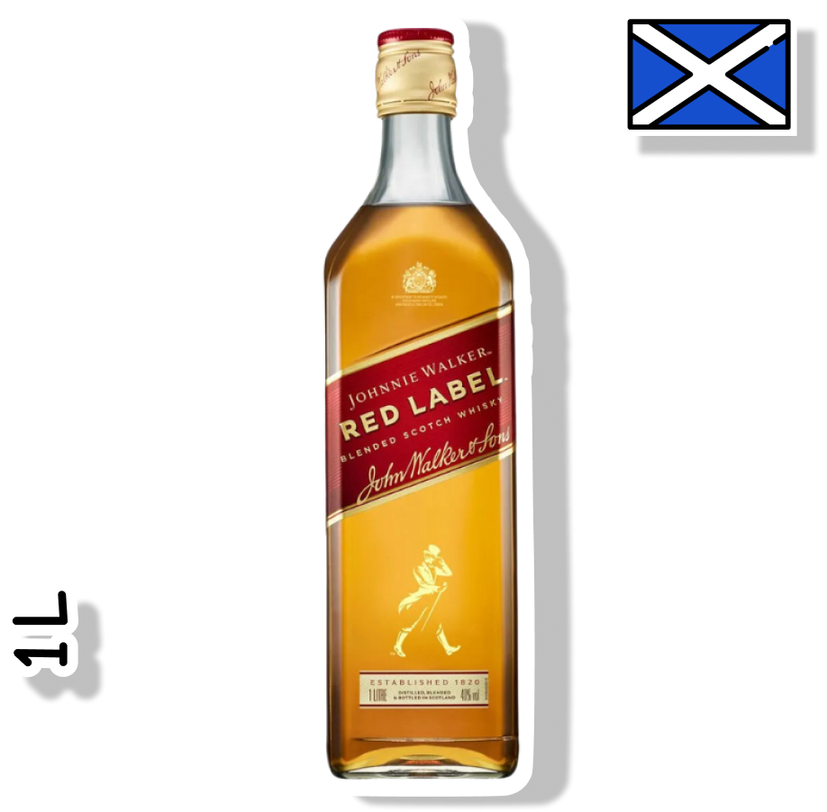 JOHNNIE WALKER GARRAFA 1L - RED LABEL