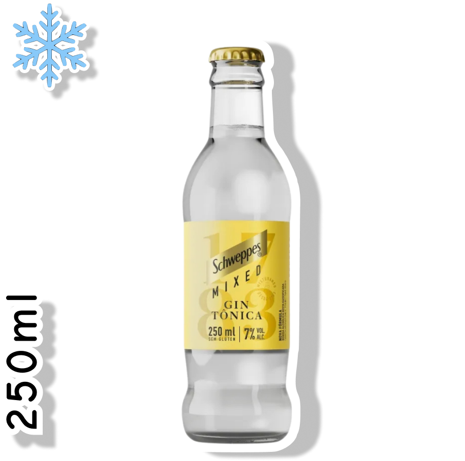 SCHWEPPES GARRAFA 250ML - GIN TÔNICA