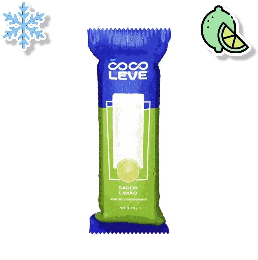 COCO LEVE GELO SABORIZADO - LIMÃO