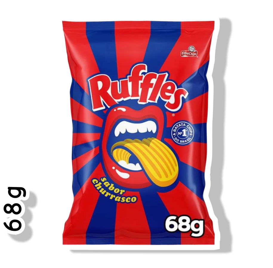 ELMA CHIPS RUFFLES 68G - CHURRASCO