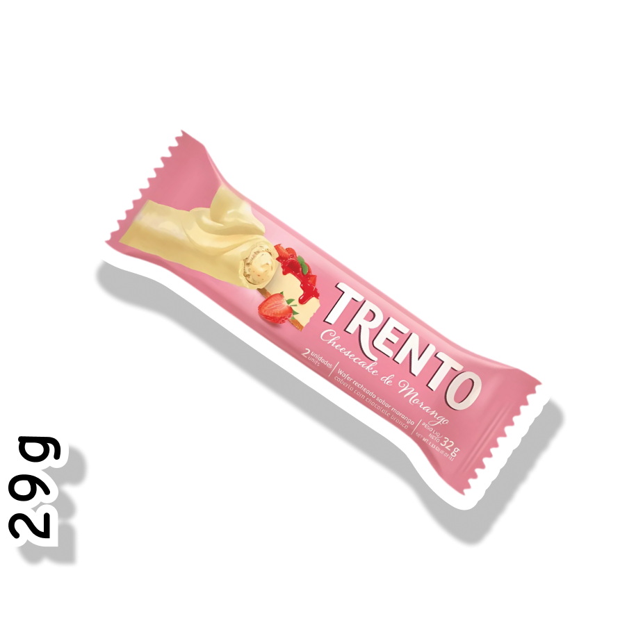 PECCIN TRENTO WAFER 29G - CHEESECAKE DE MORANGO
