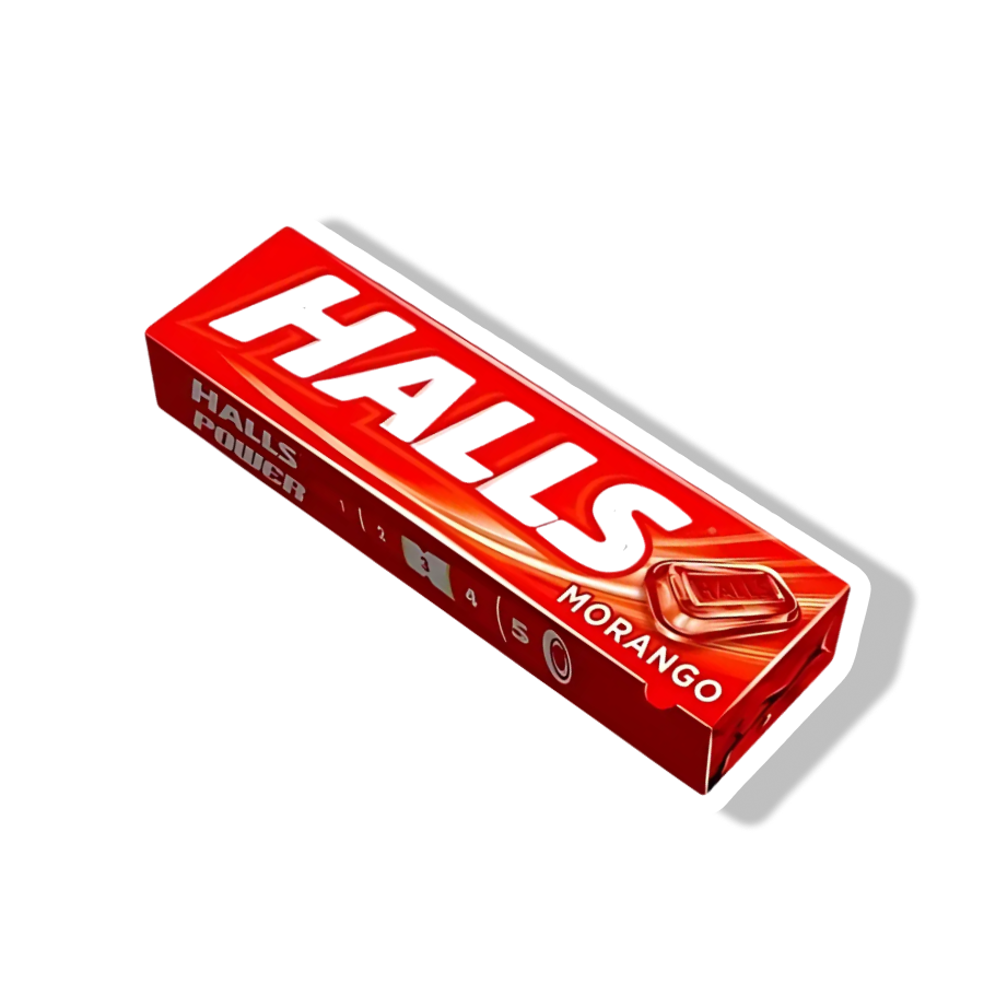 HALLS BALA 28G - MORANGO