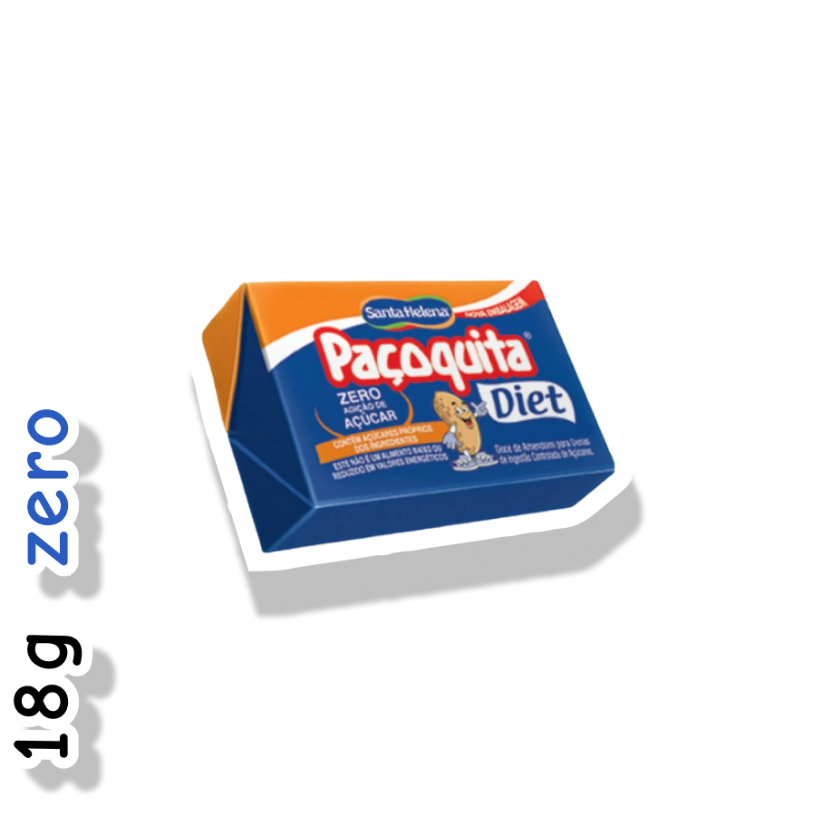 PAÇOQUITA ZERO 18G - AMENDOIM