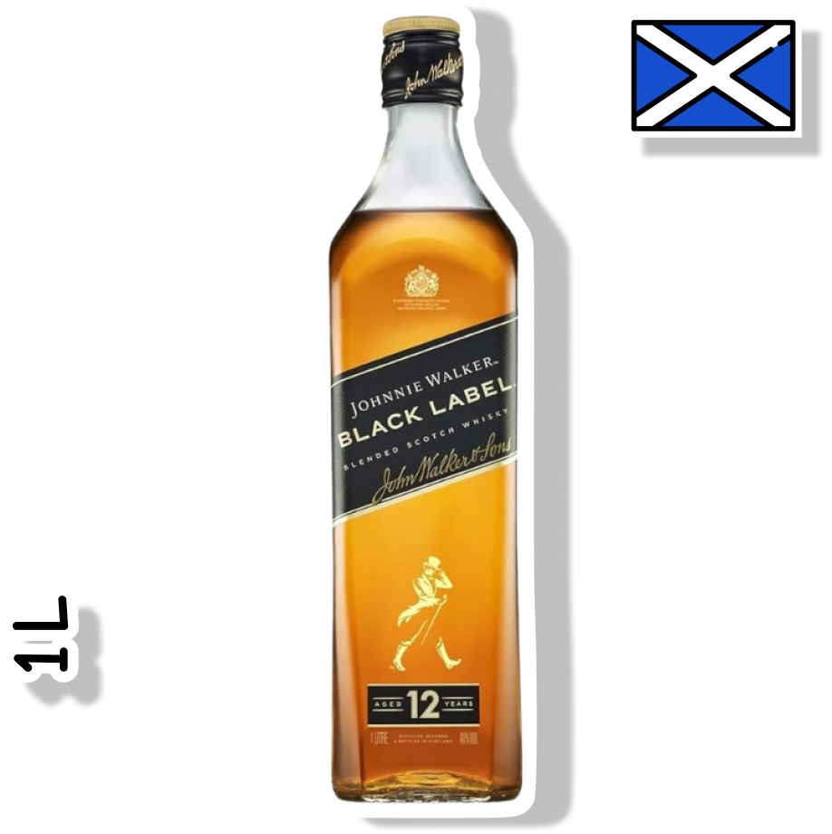 JOHNNIE WALKER GARRAFA 1L - BLACK LABEL