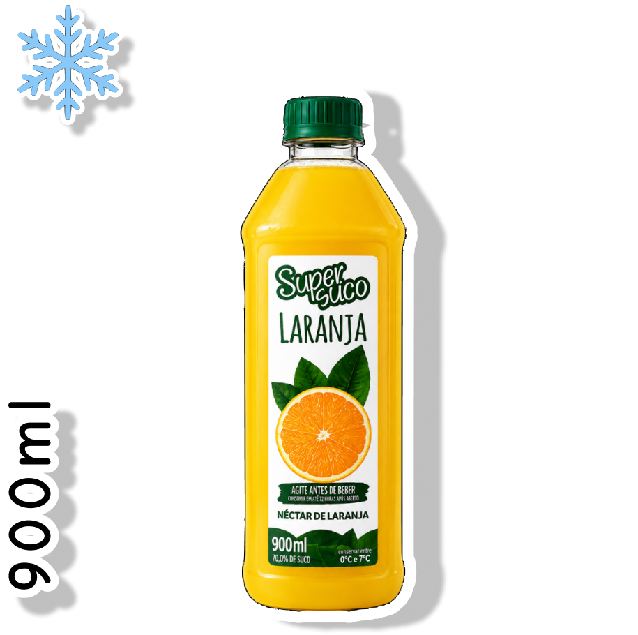 SUPER SUCO GARRAFA 900ML - LARANJA