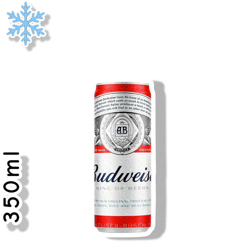 BUDWEISER LATA 350ML - AMERICAN LAGER
