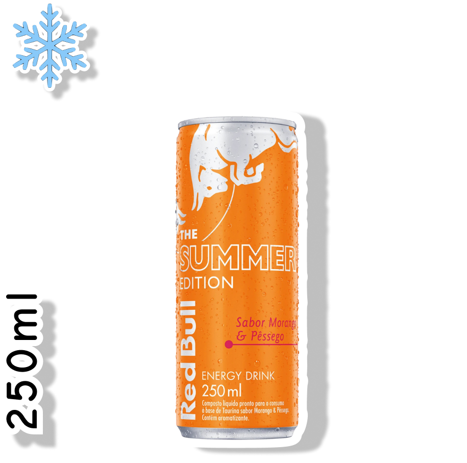 RED BULL LATA 250ML - MORANGO & PESSÊGO