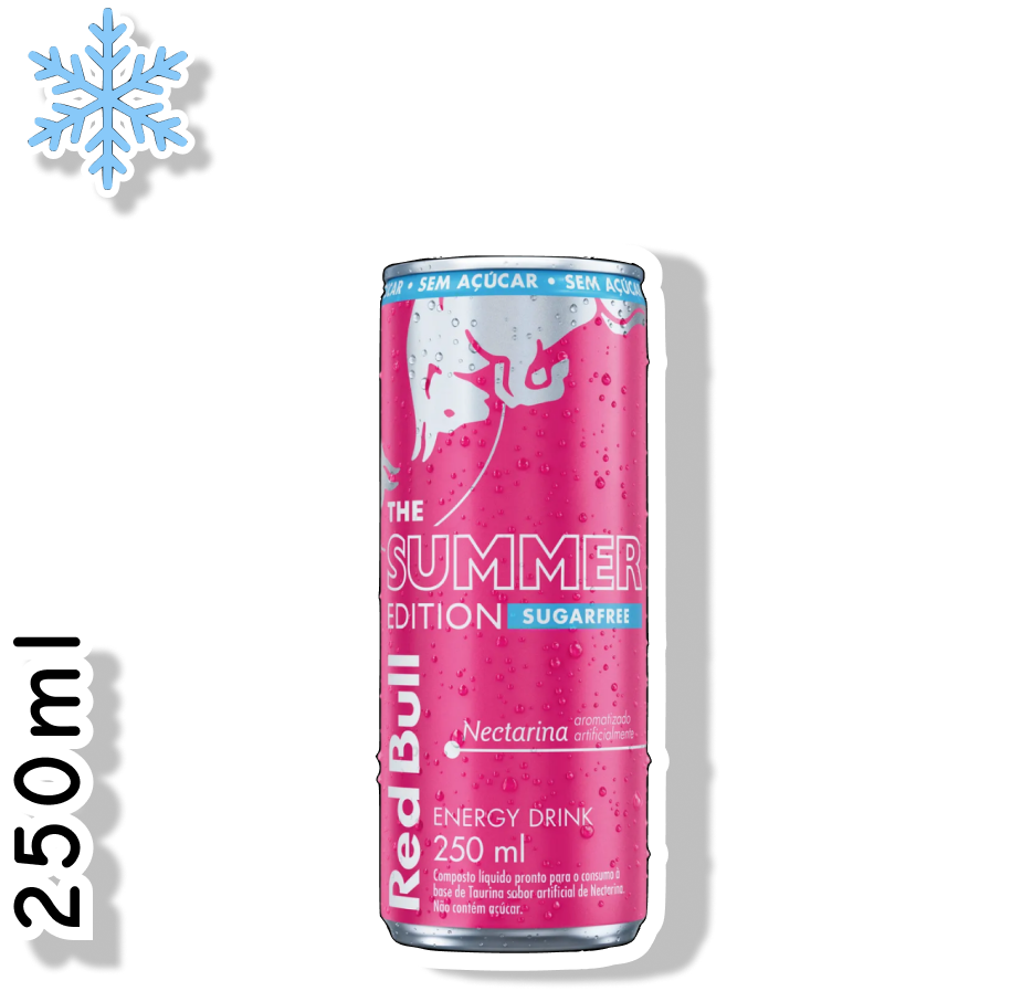 RED BULL LATA 250ML - NECTARINA SEM AÇÚCAR