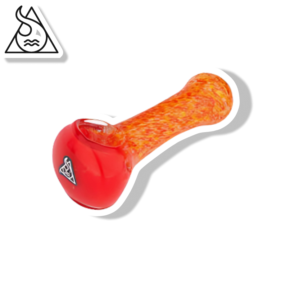 SQUADAFUM GLASS PIPE SPOON OUTSIDE - LARANJA
