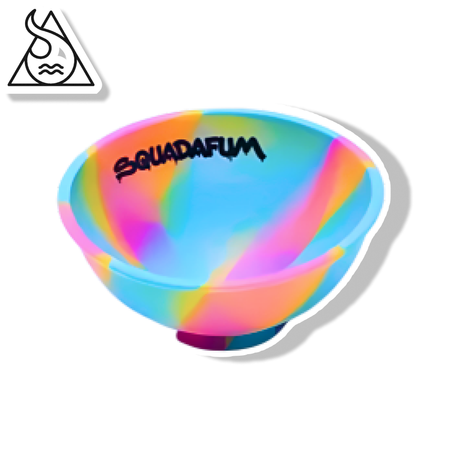 SQUADAFUM CUIA DE SILICONE - MIX AMARELO AZUL E ROSA