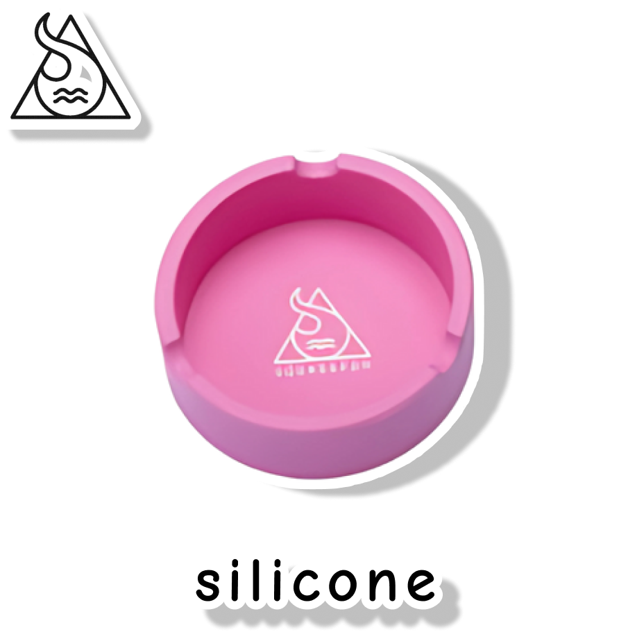 SQUADAFUM CINZEIRO SILICONE REDONDO - ROSA CLARO