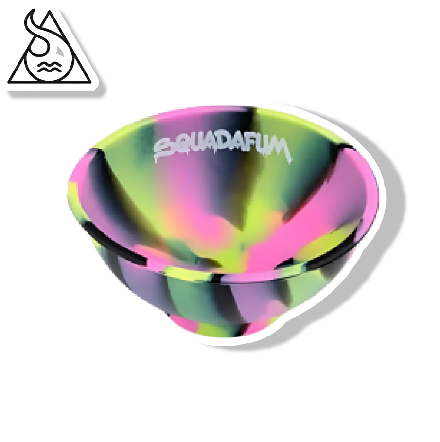 SQUADAFUM CUIA DE SILICONE - MIX ROSA PRETO E AMARELO