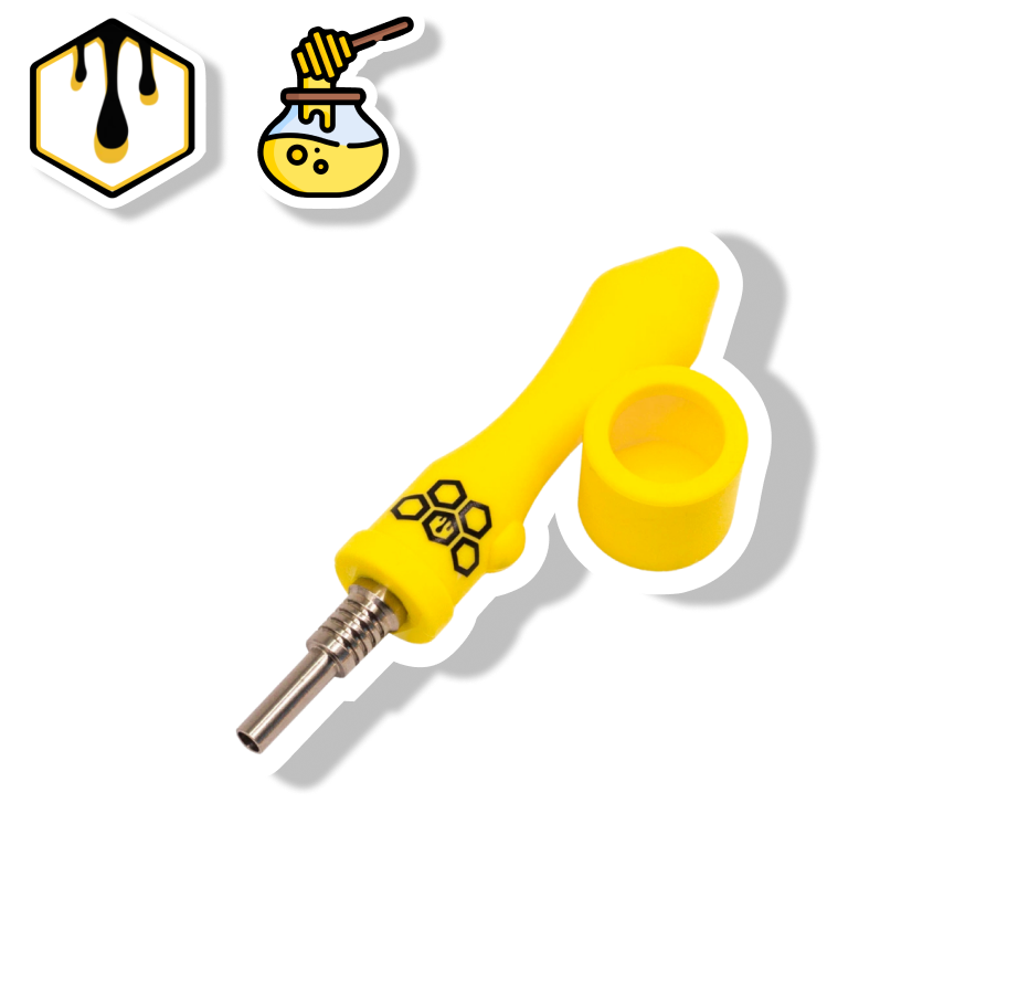 CULTURA DAB MINI COLETOR DE NÉCTAR DE SILICONE - AMARELO
