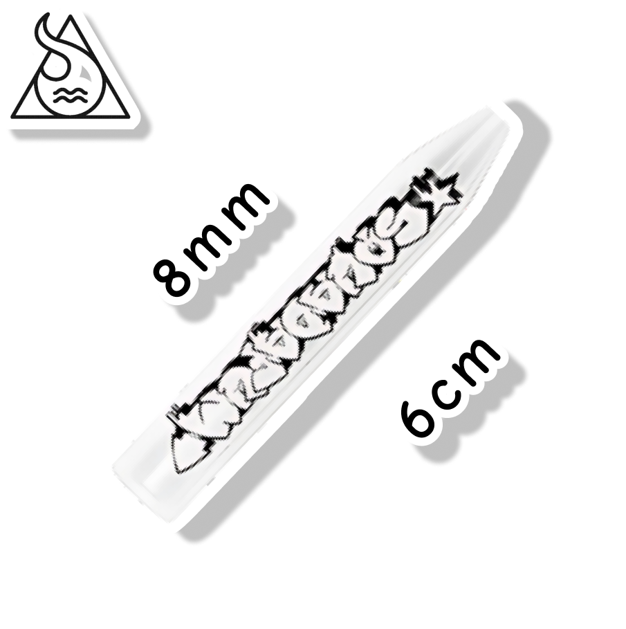 SQUADAFUM PITEIRA DE VIDRO - BRANCO 8MM