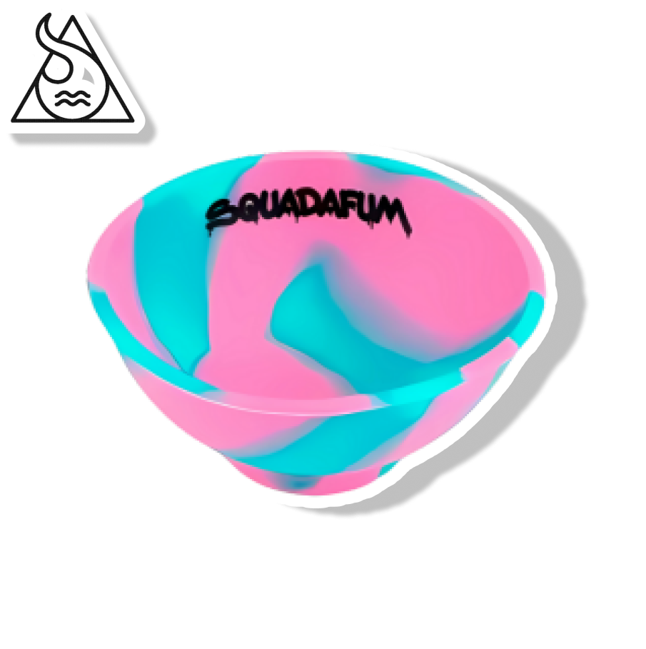 SQUADAFUM CUIA DE SILICONE - MIX VERDE E ROSA