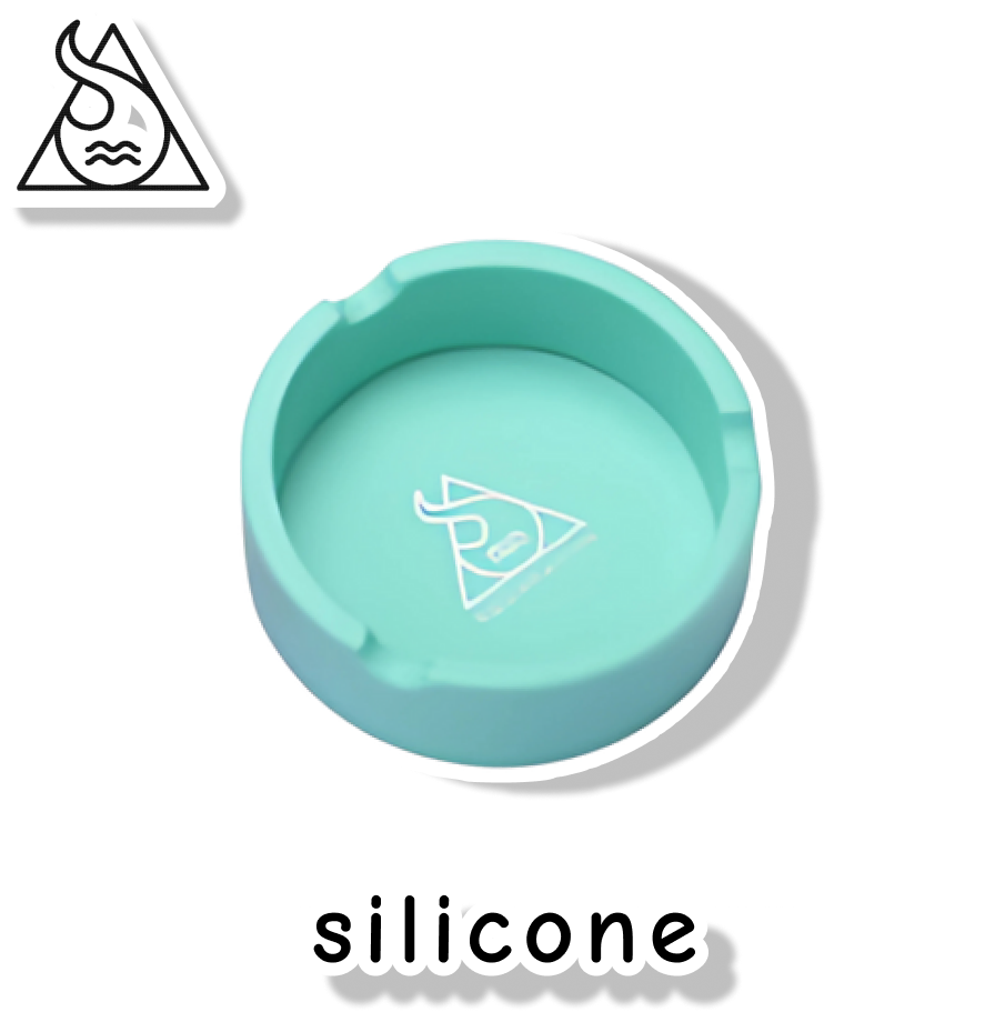 SQUADAFUM CINZEIRO SILICONE REDONDO - VERDE CLARO