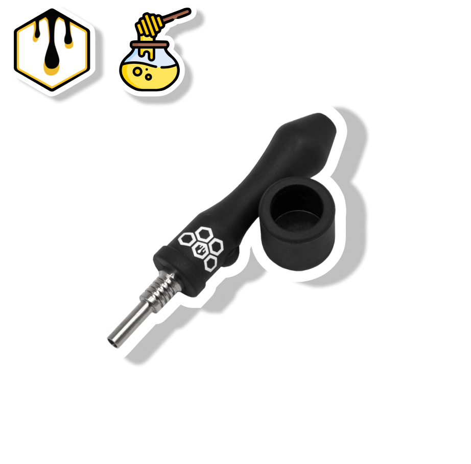 CULTURA DAB MINI COLETOR DE NÉCTAR DE SILICONE - PRETO