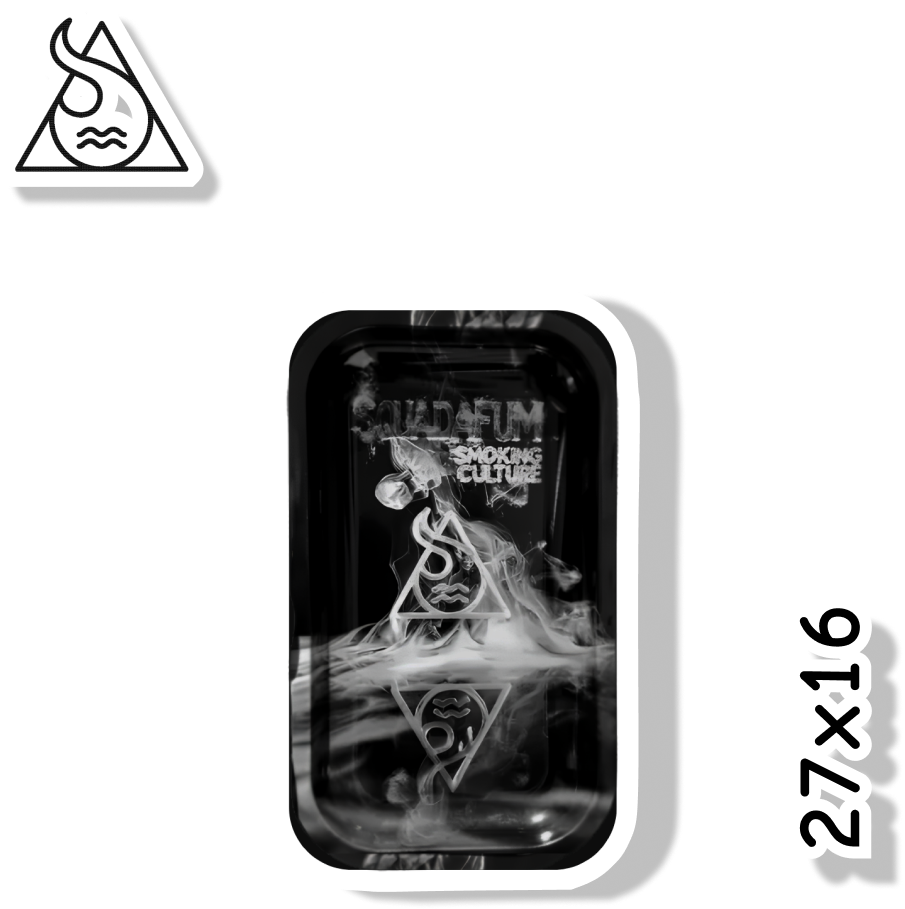 SQUADAFUM BANDEJA DE METAL 27X16 - SMOKE