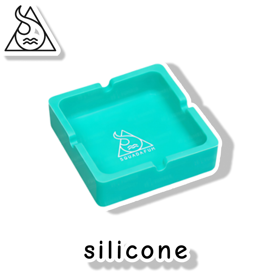 SQUADAFUM CINZEIRO SILICONE QUADRADO - VERDE CLARO