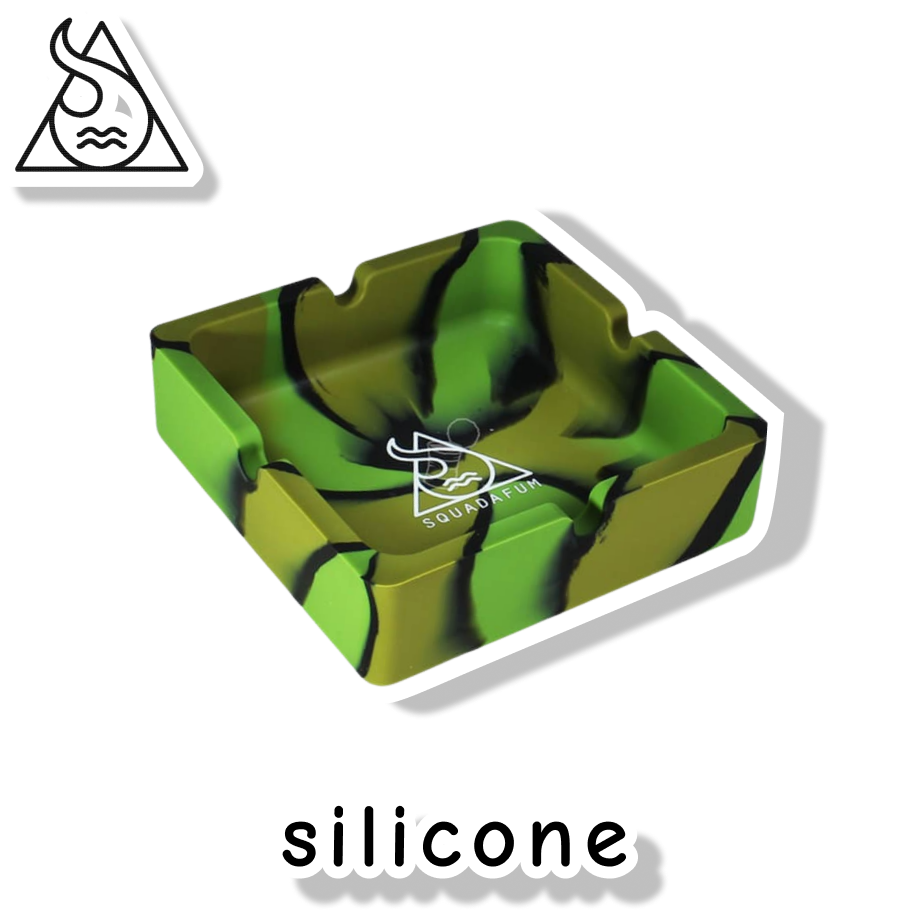 SQUADAFUM CINZEIRO SILICONE QUADRADO - MIX MUSGO PRETO E VERDE