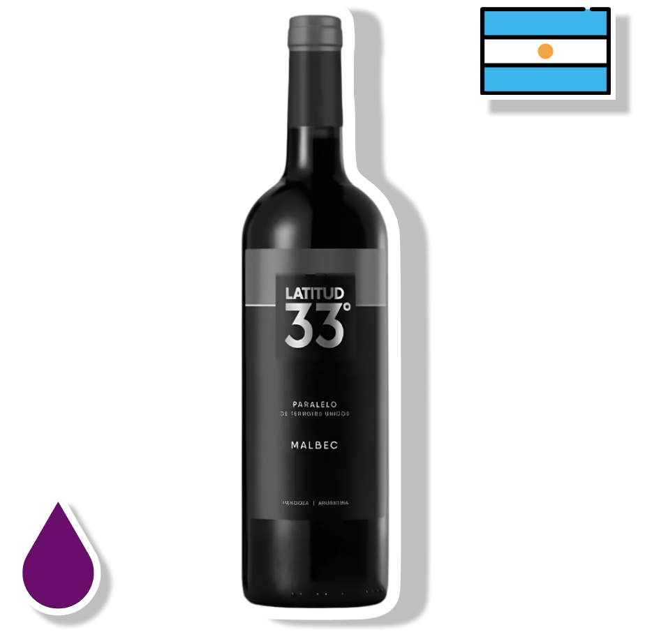 LATITUD 33° GARRAFA 750ML - MALBEC