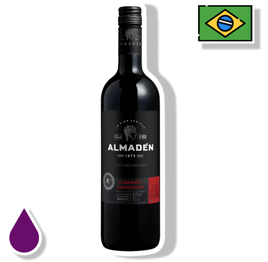 ALMADÉN GARRAFA 750ML - CABERNET SAUVIGNON