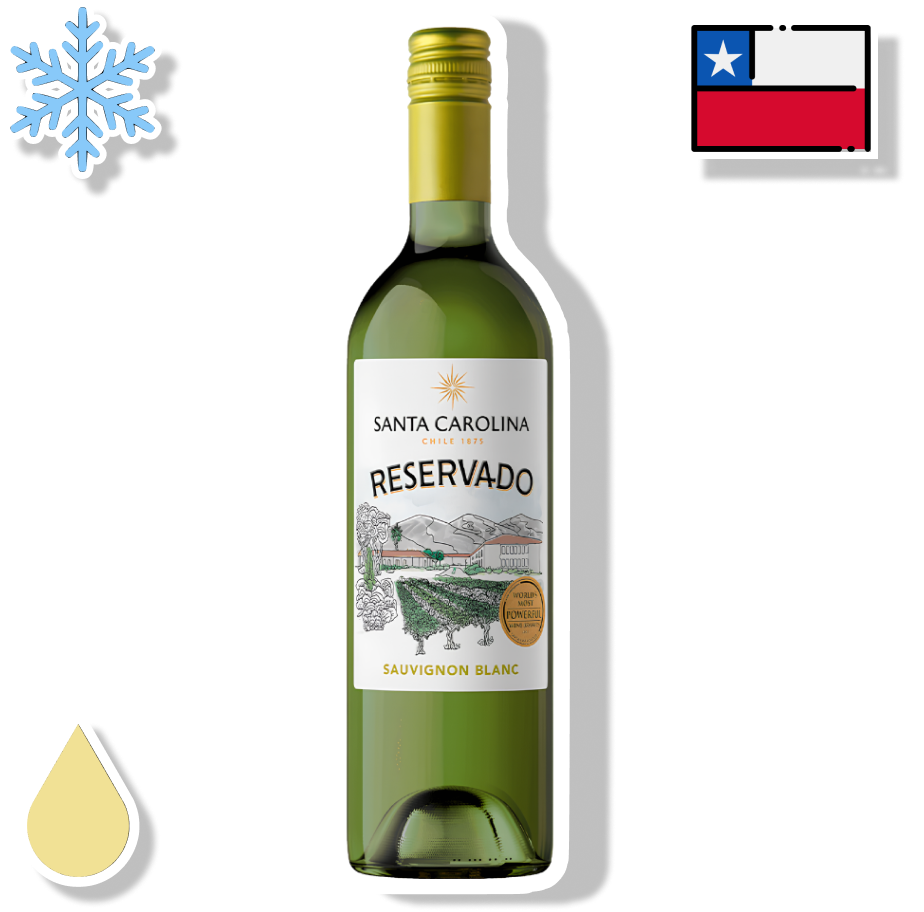 SANTA CAROLINA GARRAFA 750ML - RESERVADO SAUVIGNON BLANC
