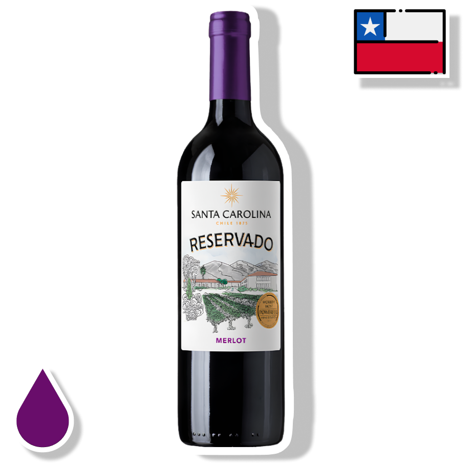 SANTA CAROLINA GARRAFA 750ML - RESERVADO MERLOT