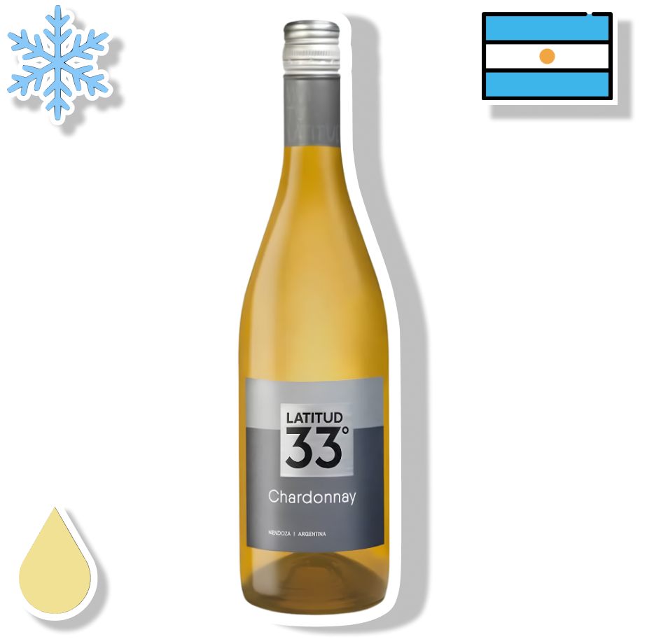 LATITUD 33° GARRAFA 750ML - CHARDONNAY