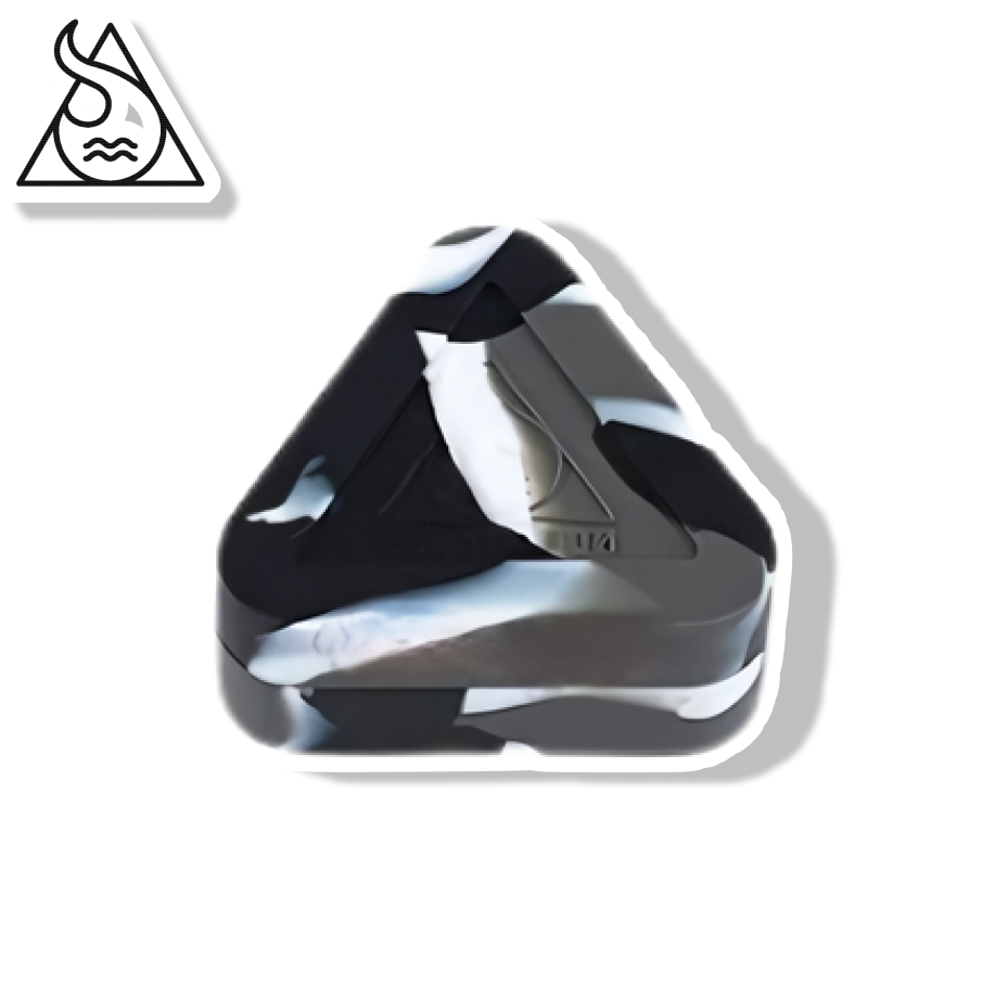 SQUADAFUM CONTAINER SILICONE - MIX PRETO BRANCO E CINZA